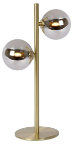 Φωτιστικό Επιτραπέζιο Lucide 45574-02-02 TYCHO Χρυσό Χρώμα (Gold Coloured)|Φυμέ (Smoke)