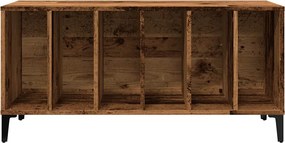 vidaXL Έπιπλο Δίσκων Μαύρο 100 x 38 x 48 εκ. από Επεξεργασμένο Ξύλο