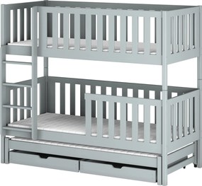 LEA 90x200 grey bunk bed Lano Furniture