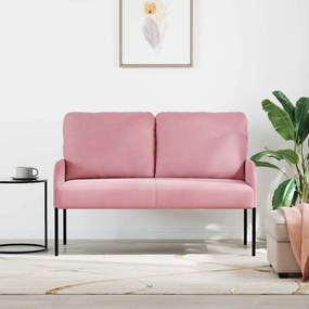 vidaXL Καναπέδες με μαξιλάρι 110cm Ροζ Κόντρα πλακέ