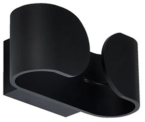 Φωτιστικό Επίτοιχο Aca L35049BK NEPHELE Μαύρο Ματ (Black Mat) 3000K