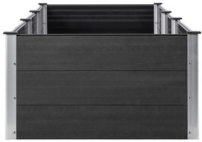vidaXL Ζαρντινιέρα Κήπου Υπερυψωμένη Γκρι 300 x 100 x 54 εκ. από WPC