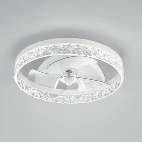 Ανεμιστήρας Οροφής Με Φως LED-Nashi-FAN LED 4800lm CCT 50x11,5cm White Intec Διάμετρος 50cm