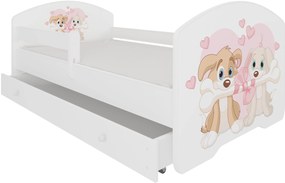 Παιδικό κρεβάτι Belossi-140 x 70-Με προστατευτικό-Leuko-Kafe