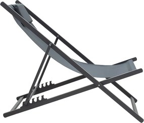 Σεζλόνγκ επαγγελματική Corte pakoworld αλουμίνιο-textilene ανθρακί