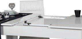 Extendable Dining Table Bois - Shiny White White