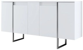 Μπουφές Luxe 618BLY1302 160x35x80cm White-Silver