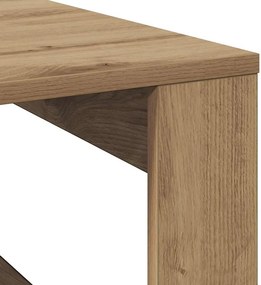 vidaXL Τραπεζάκι Σαλονιού Artisan Δρυς 100x100x35 εκ. Επεξ. Ξύλο