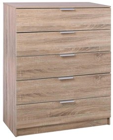 Συρταριέρα DRAWER 5-Σ 80x40x105cm Sonoma