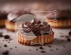 Intra Συλλεκτικό Ξύλινο Παζλ Plywood  4mm - Στοίβα Cupcakes με παγωμένο σοκολάτα Σε Ξύλινο Κουτί - Διαστάσεις: 10x10 cm – 25 κομμάτια