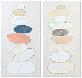 Καμβάς DKD Home Decor Stones Τζίντζερ Καμβάς 60 x 3,8 x 120 cm
