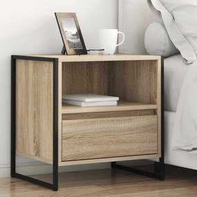 vidaXL Κομοδίνο 2 τμχ. Sonoma Δρυς 50 x 39,5 x 50 εκ.