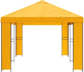 vidaXL Κήπος Γκαζebo 6 x 3 m Κίτρινο Πολυεστέρας και Χάλυβας 190