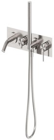 Sparke MUSA-18 Εντοιχιζόμενος Μίκτης Μπάνιου 2 Εξόδων Brushed Nickel