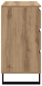 vidaXL Πλαϊνό γραφείο Artisan Oak 60 x 35 x 70 cm Επεξεργασμένο ξύλο