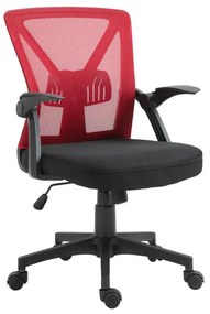 Καρέκλα Γραφείου FL20-2Β Fylliana Κόκκινο 60x63x90/105 εκ. 60x63x105 εκ.