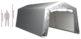 vidaXL Τέντα Αποθήκευσης Γκρι 300 x 750 εκ. Ατσάλινη