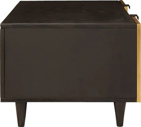 vidaXL Τραπεζάκι σαλονιού Μαύρο και Χρυσό 100 x 54 x 40 εκ