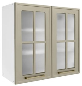 MATIS Επιτοίχια βιτρίνα κουζίνας Alba V80S Ελιάς 80x31x72εκ. MATISKV80S78