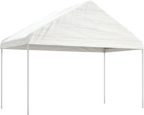 vidaXL Κιόσκι με Τέντα Λευκό 4,08 x 2,23 x 3,22 μ. από Πολυαιθυλένιο