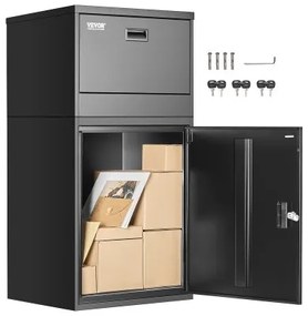 VEVOR Package Delivery Boxes for Outside 38.6 in Lockable Parcel Drop Box