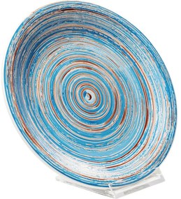 Πιάτο Swirl Blue Ø19cm - Λευκό