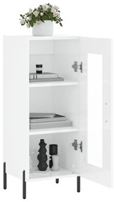 vidaXL Ντουλάπι Γυαλιστερό Λευκό 34,5x34x90 εκ. Επεξεργασμένο Ξύλο