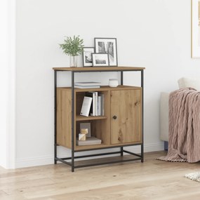 vidaXL Μπουφές Artisan Oak 69x35x80 εκ από Επεξεργασμένο Ξύλο και Χάλυβα