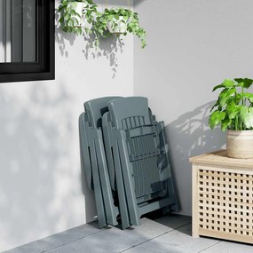 vidaXL Ανακλινόμενες πτυσσόμενες καρέκλες 2 τεμ. Πράσινο PP