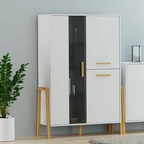 Βιτρίνα Belle Λευκό 102.5x41x152.5cm TO-BELLE1W2DWHITE
