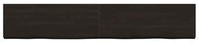 vidaXL Ράφι Τοίχου Σκούρο Καφέ 160x30x(2-6) εκ. Επεξ. Μασίφ Ξύλο Δρυός