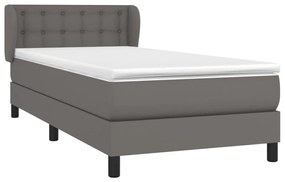 ΚΡΕΒΑΤΙ BOXSPRING ΜΕ ΣΤΡΩΜΑ ΓΚΡΙ 100X200ΕΚ. ΑΠΟ ΣΥΝΘΕΤΙΚΟ ΔΕΡΜΑ 3127299