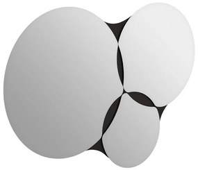 Καθρέφτης Τοίχου Gora 0241569 75,4x2,2x51,2cm Black Μοριοσανίδα, Μελαμίνη