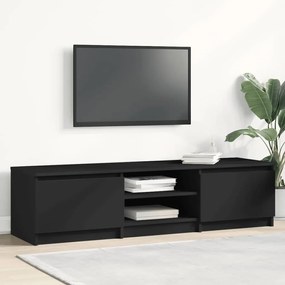 vidaXL Έπιπλο Τηλεόρασης Μαύρο 140 x 40 x 35,5 εκ. από Επεξ. Ξύλο