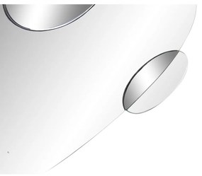 Τοίχο καθρέφτη DKD Home Decor Μαύρο Σύγχρονη Κύκλους 120 x 2 x 49 cm