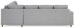 Γωνιακός Καναπές Scandinavian Choice C151, Δρυς, Ανοιχτό γκρι, 284x223x80cm, Πόδια: Ξύλο | Epipla1.gr