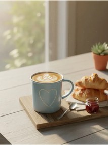 Stewehome Κούπα από κεραμικό με σχέδιο καρδιάς ρετρό στυλ