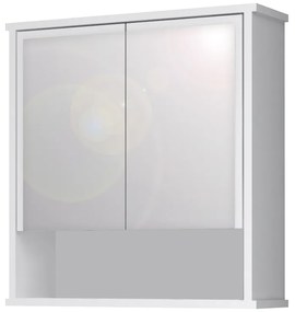Καθρέπτης μπάνιου Delo Μegapap χρώμα λευκό 62x17,5x60εκ.-GP028-0126,1