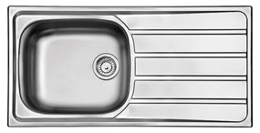 Apell Area 8215 Ανοξείδωτος Λείος Νεροχύτης 100x50cm