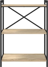 vidaXL Ράφι Βιβλίων Δρύς Sonoma 60 x 30 x 85 cm Επεξεργασμένο ξύλο