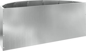 vidaXL Γλάστρα Ασημί 90 x 45 x 35 cm Επικαλυμμένος Χάλυβας