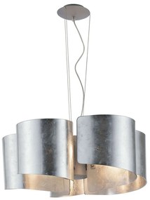Φωτιστικό Οροφής Imagine I-IMAGINE-S5-SIL 5xE27 Φ63cm 120cm Silver Luce Ambiente Design Aluminium, Glass