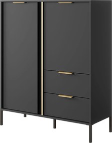 Μπουφές Larry 2D2S-Anthraki - 103.30Χ39.50Χ123.40cm