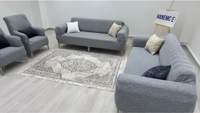 Stewehome Σετ καλύμματα καναπέ από πολυεστέρα και βαμβάκι με ριγέ σχέδιο 180x230 cm