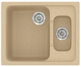 Sanitec Classic 330 Granite Cappucino Ένθετος Νεροχύτης 65 cm