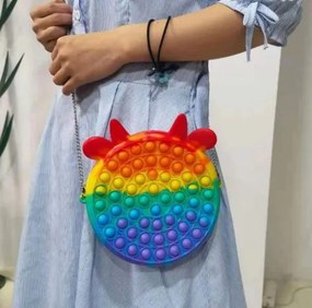 Pop it πολύχρωμη κρεμαστή τσάντα