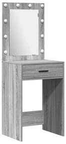 vidaXL Τραπέζι περιποίησης με συρτάρι 2 pcs Γκρι 50 x 41 x 135 εκ