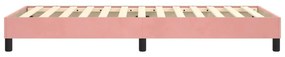 Πλαίσιο Κρεβατιού Boxspring Ροζ 80x200 εκ. Βελούδινο - Ροζ