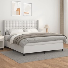 ΚΡΕΒΑΤΙ BOXSPRING ΜΕ ΣΤΡΩΜΑ ΛΕΥΚΟ 160X200ΕΚ.ΑΠΟ ΣΥΝΘΕΤΙΚΟ ΔΕΡΜΑ 3132508