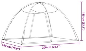 ΚΟΥΝΟΥΠΙΕΡΑ MONGOLIA ΜΕ ΠΟΡΤΕΣ 200 ΔΙΧΤΥ ΛΕΥΚΟ 200X180X135 ΕΚ. 4010048